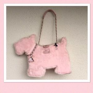 My Flat In London Pink Faux Fur Shoulderbag
